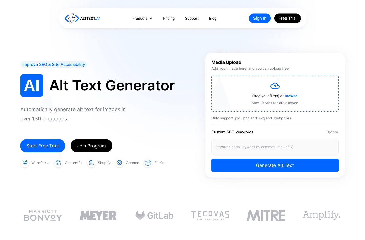 Altify AI — automatic alt text generator