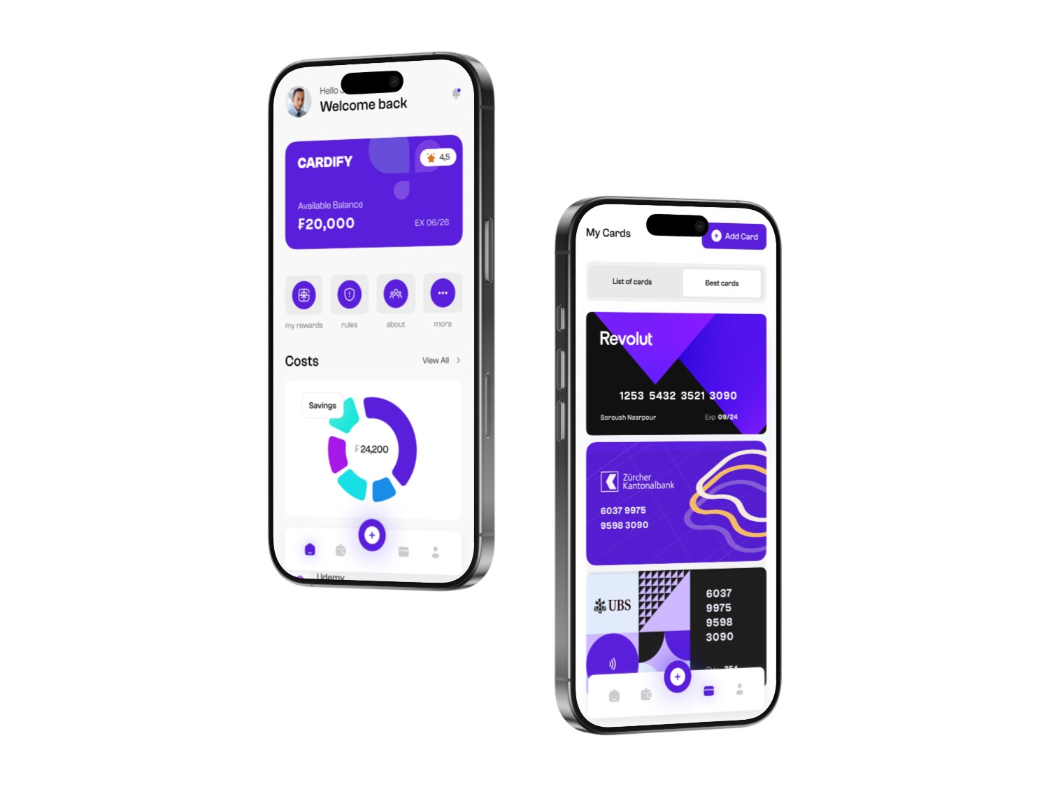 Cardify — personal finance manager app